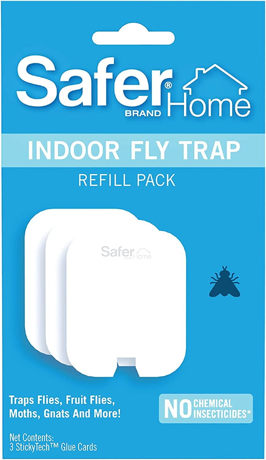 Safer Home SH502 Indoor Plug-in Fly Trap & SH503 Refill Pack of Glue Cards  for – 3