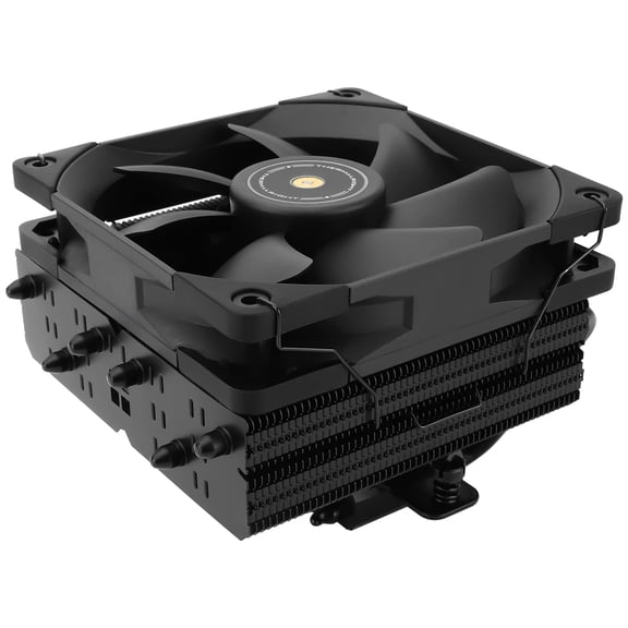 SI-100 Black CPU Air Cooler, 66mm Heat Pipes, TL-E12B PWM Quiet Fan CPU Cooler with S-FDB V2.0 Bearing, AGHP 3.0 Technology, for AMD AM4 AM5/Intel 1150/1151/1200/1700/2066/1851