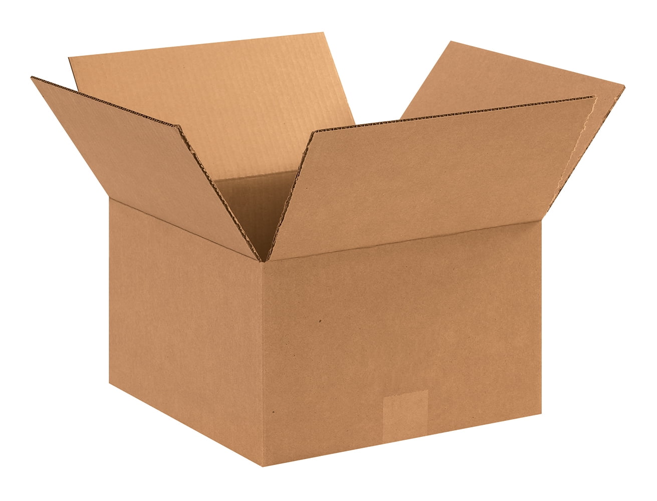Eco-Friendly Kraft 12" x 12" x 7" Corrugated Storage Boxes, 25 Pack