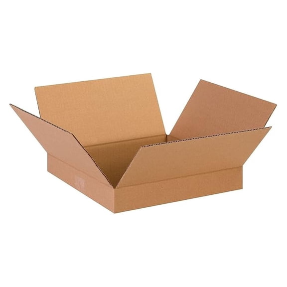 SI Products 13-Inch x 13-Inch x 2-Inch Shipping Box, 200#/ECT, 25/Bundle (13132)