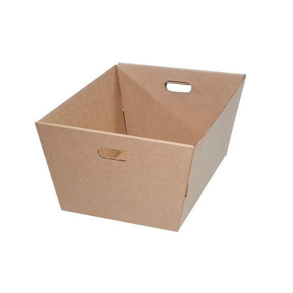 SI Products 25" x 19" x 12" Kraft Corrugated Tote 25/Pack (MT251912)
