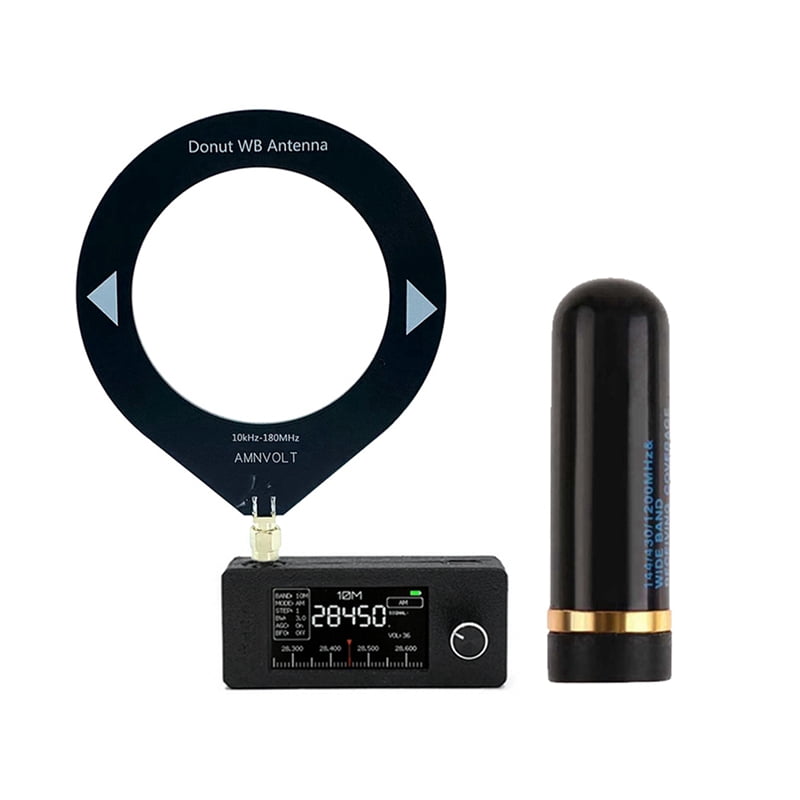 Bamberg Mini Antenna Attiva 10KHz-180MHz – Per LW/MW/SW/FM, Portatile Con Batteria E Guadagno 20dB