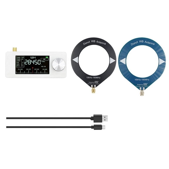 SI4732 Pocket Radio 10Khz-180Mhz Portable LSB USB AM FM Radio SMA Interface Mini Receiver with Loop Antenna