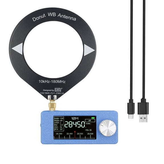 SI4732 Portable Shortwave Radio, 0.5-108MHz Full Band Receiver with 1.9" IPS Screen