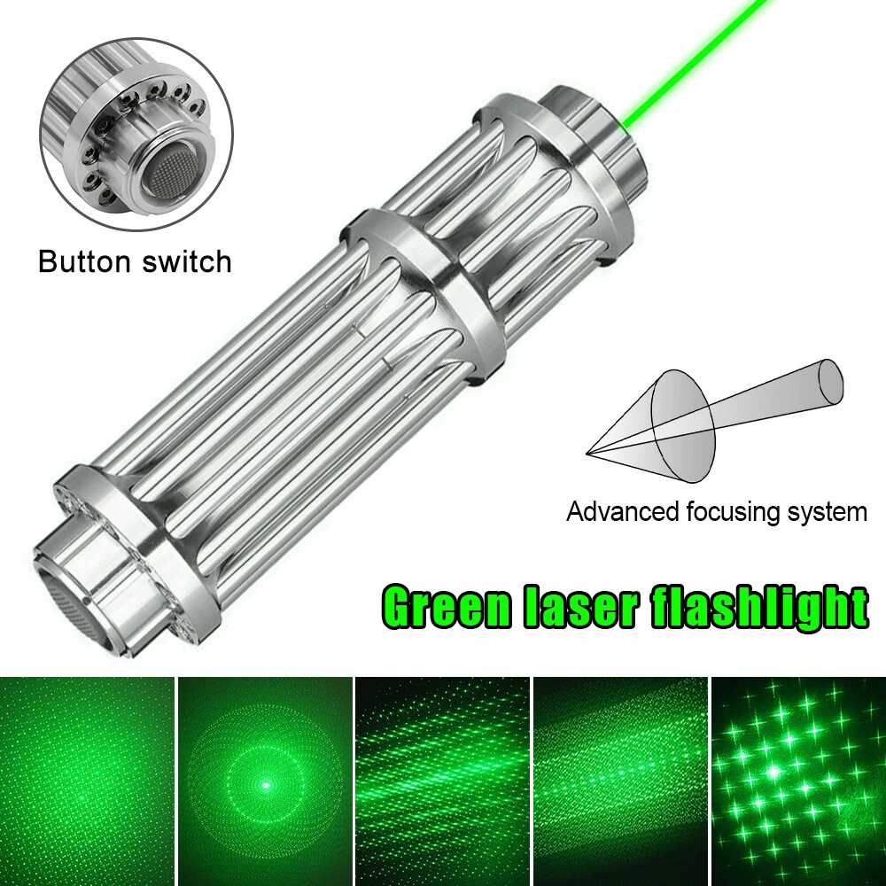 Produktbild von Starker Laserpointer Grün/Rot/Lila – 8000m Reichweite, 1mW, Klasse 1 – Batteriebetrieb (AA)