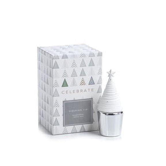 SIBERIAN FIR SILVER Celebrate Mini Tree Diffuser by Zodax
