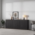 thumbnail image 1 of SICOTAS Modern Black Sideboard Buffet Cabinet with Storage Set of 3, Adjustable Shelf, 2 Doors - Credenza for Living Room, 1 of 9