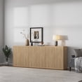 thumbnail image 1 of SICOTAS 30.9" Modern Sideboard Buffet Cabinet Set of 3,Mid Century Accent Cabinet Credenzas with Adjustable Shelf and Doors,Storage Console Cabinet for Living Room Dining Room and Kitchen,Natural Oak, 1 of 9