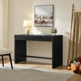 thumbnail image 1 of SICOTAS 47.4 inch Computer Desk with Drawer, Wood Writing Desk, Small Study Table for Home Office in Black, 1 of 9