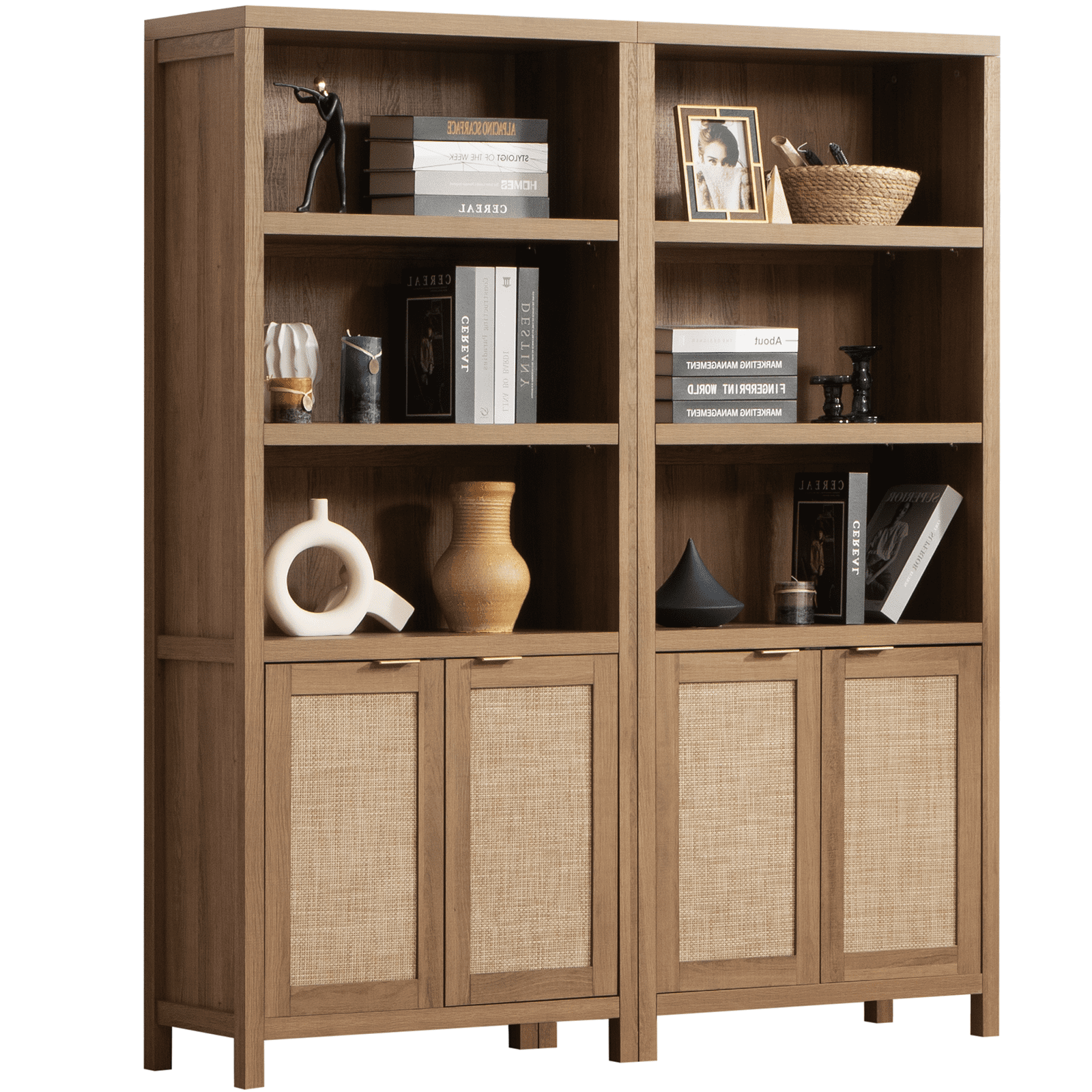Ikea 2024 rattan bookshelf