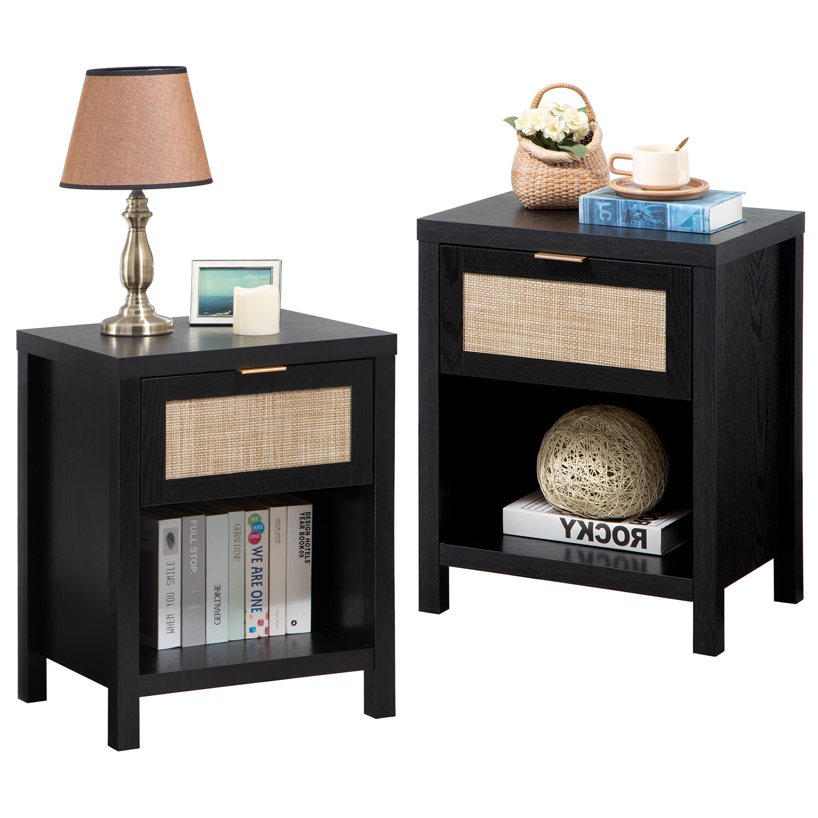 Winsome Timmy Nightstand Accent Table, Black