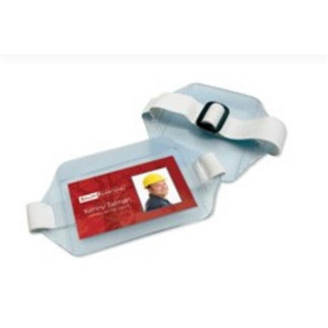 SICURIX Armband Badge Holders Vertical Elastic Strap CLEAR ()
