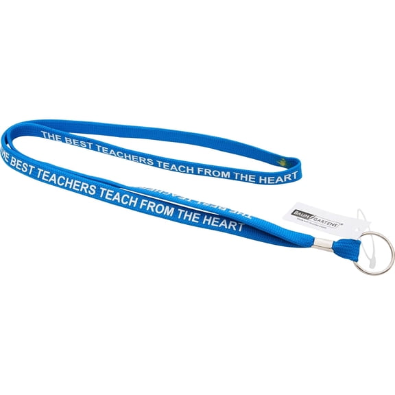 SICURIX Best Teachers Inspirational Lanyard, Assorted, 1 Each (Quantity)