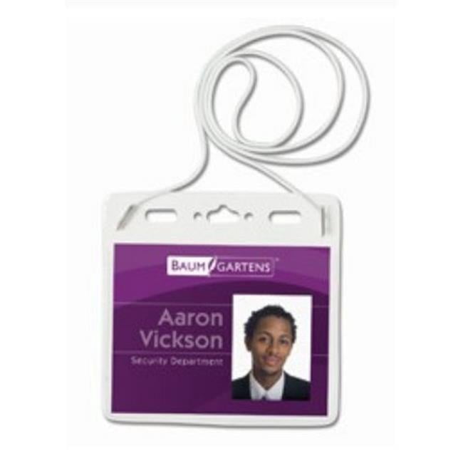 SICURIX Convention Size Badge Holders Horizontal 25 Pack CLEAR ()