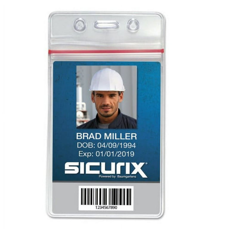 Sealable Cardholder, Vertical, 2.62 x 3.75, Clear, 50/Pack Sealable Cardholder, Vertical, 2.62 x 3.75, Clear, 50/Pack