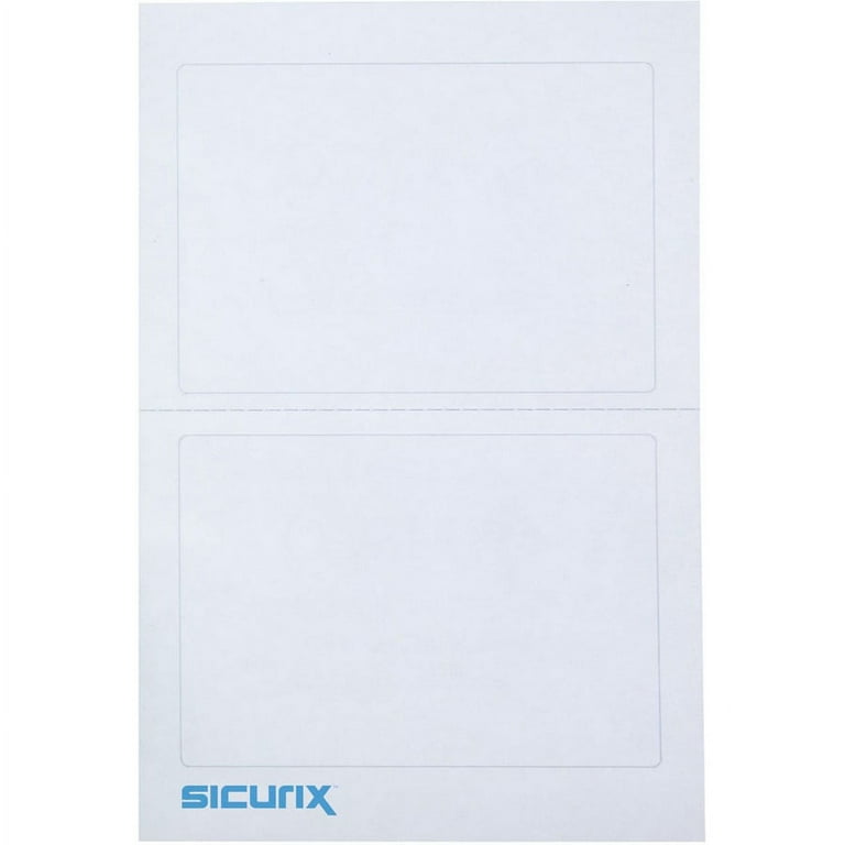 SICURIX Self-adhesive Visitor Badge - 3 1/2 SICURIX Self-adhesive Visitor Badge - 3 1/2