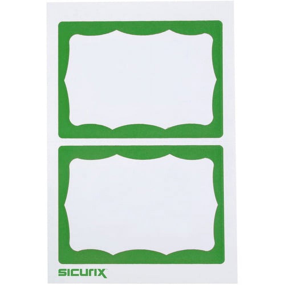 SICURIX Self-adhesive Visitor Badge - 3 1/2 SICURIX Self-adhesive Visitor Badge - 3 1/2
