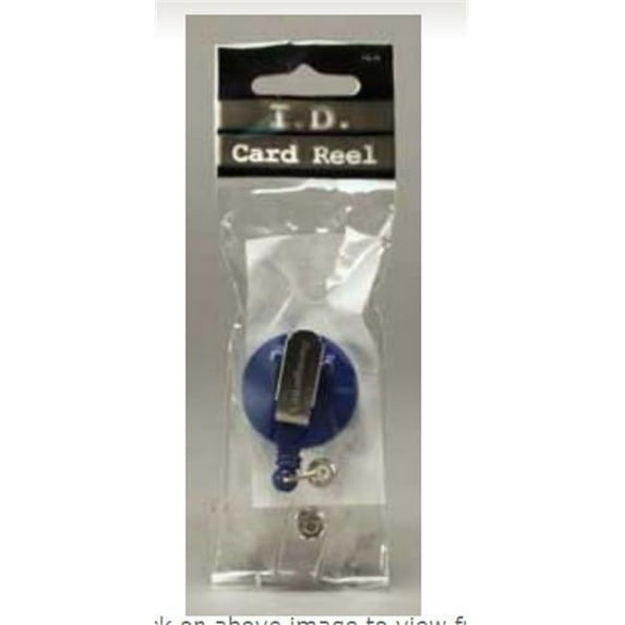SICURIX Standard ID Badge Reel Round Swivel Spring Clip Strap BLUE (68843)
