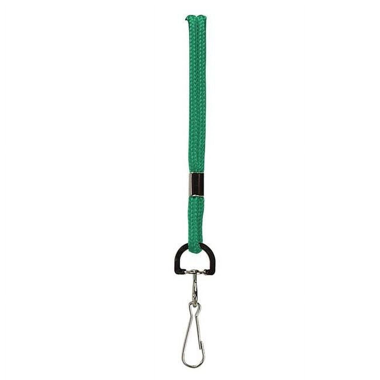 SICURIX Standard Lanyard Hook Rope Style, Green, Pack of 24
