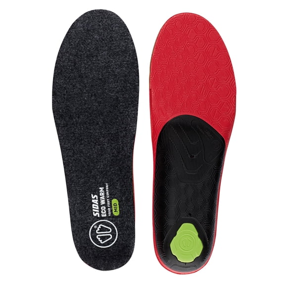 SIDAS 3Feet Eco Warm Mid Ski Insoles, Size: XL
