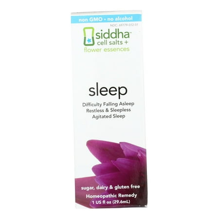 Siddha - Sidda Flower Essences + Cell Salts Sleep Homeopathic Oral Spray - 1 fl. oz.