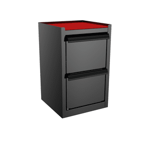 Hyper Tough Mini 2-Drawer Tool Storage Side Cabinet with Vertical Locker