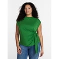 thumbnail image 1 of Terra & Sky Women’s Plus Side Tie Dolman Tee, Size 0X-5X, 1 of 5