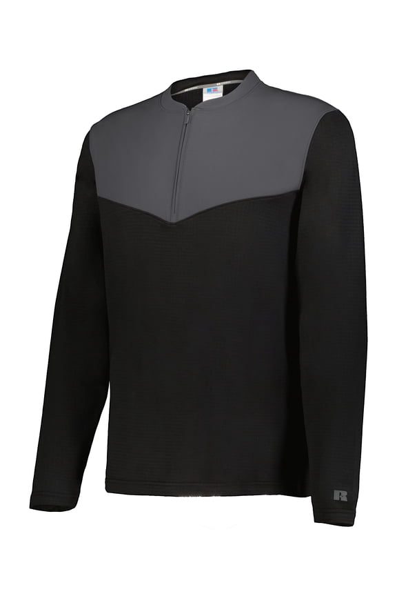 SIDELINE GRID 1/4 ZIP PULLOVER