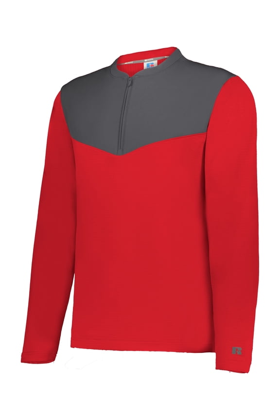 SIDELINE GRID 1/4 ZIP PULLOVER