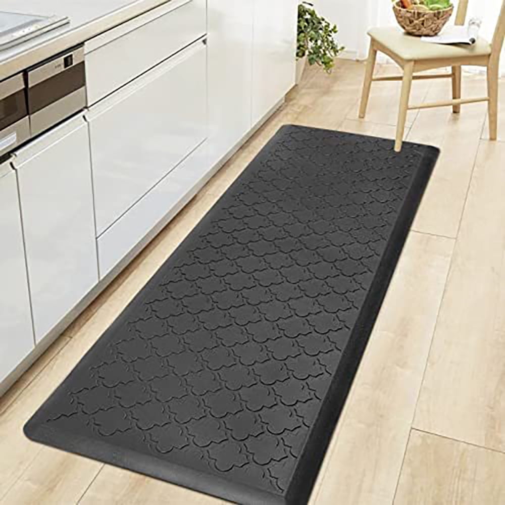 HappyTrends Kitchen Mat 2PCS Cushioned Comfort Anti-Fatigue Floor Mat  Non-Slip