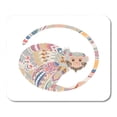 thumbnail image 1 of SIDONKU Abstract of Monkey Symbol New Year Head with Ethnic Motifs Sketch Tattoo Ape Mousepad Mouse Pad Mouse Mat 9x10 inch, 1 of 1