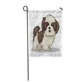 thumbnail image 1 of SIDONKU Beige Shitzu Shih Tzu Dog Adorable Puppy Beautiful Garden Flag Decorative Flag House Banner 28x40 inch, 1 of 1