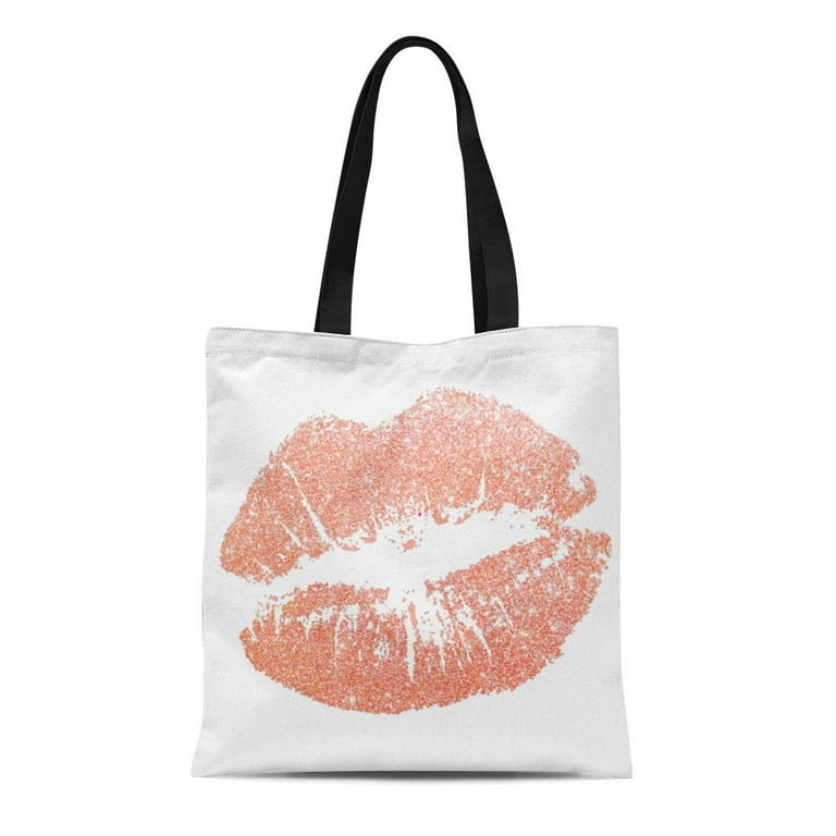 Rose gold shop canvas tote bag