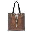 thumbnail image 1 of SIDONKU Canvas Tote Bag Southwest Western Brown Look and Styles Old West Faux Reusable Handbag Shoulder Grocery Shopping Bags, 1 of 1