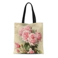 thumbnail image 1 of SIDONKU Canvas Tote Bag Vintage Shabby Chic Pink Victorian Painting Feminine Her Paul Reusable Handbag Shoulder Grocery Shopping Bags, 1 of 1