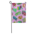 thumbnail image 1 of SIDONKU Colorful Patches Words Totz TGIF Yolo LOL OMG GR8 ROFL Garden Flag Decorative Flag House Banner 28x40 inch, 1 of 2