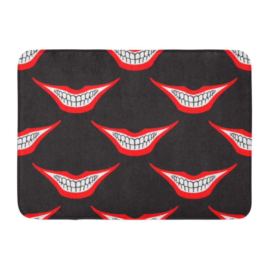 Fools Mat SIDONKU Evil Clown Playing Joker Smile Creepy Spooky Scary Smiles Red ...
