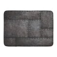 thumbnail image 1 of SIDONKU Gray Steel Dark Stained Metal Plates Rivets 3D Brown Armor Rusty Rust Doormat Floor Rug Bath Mat 23.6x15.7 inch, 1 of 1