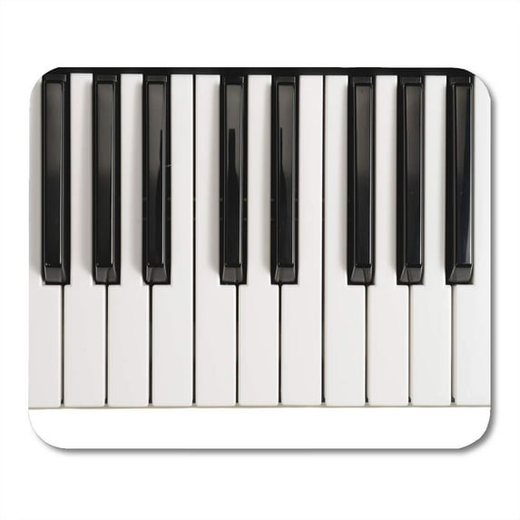 SIDONKU Music Piano Keys Vintage Acoustic Black Chord Classic Mousepad Mouse Pad Mouse Mat 9x10 inch