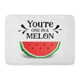thumbnail image 1 of SIDONKU Red Quote Colorful Watermelon and You Re One in Melon Inspirational Lettering Fruit Doormat Floor Rug Bath Mat 23.6x15.7 inch, 1 of 1