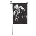 thumbnail image 1 of SIDONKU Red Silhouette American Football Player Quarterback White Super Bowl Sport Helmet Garden Flag Decorative Flag House Banner 28x40 inch, 1 of 2