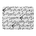 thumbnail image 1 of SIDONKU Sheet Abstract Black and White Music Notes Clef Pattern Album Audio Doormat Floor Rug Bath Mat 23.6x15.7 inch, 1 of 1