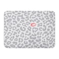 thumbnail image 1 of SIDONKU Silver Pattern Leopard Kiss Cat Cheetah Doormat Floor Rug Bath Mat 30x18 inch, 1 of 1