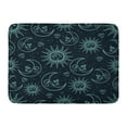 thumbnail image 1 of SIDONKU Space Vintage That Consists of Pictures The Sun Moon and Stars Face Celestial Doormat Floor Rug Bath Mat 23.6x15.7 inch, 1 of 1
