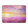 thumbnail image 1 of SIDONKU Sunset Over Summer Lavender Field Looks Like in Provence Doormat Floor Rug Bath Mat 30x18 inch, 1 of 1