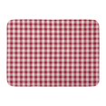 thumbnail image 1 of SIDONKU Table Red and White Striped Top Gingham Pattern Napkin View Doormat Floor Rug Bath Mat 23.6x15.7 inch, 1 of 1