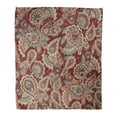 thumbnail image 1 of SIDONKU Throw Blanket Warm Cozy Print Flannel Retro Paisley in Batik Abstract Beautiful Comfortable Soft for Bed Sofa and Couch 50x60 Inches, 1 of 1