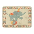 thumbnail image 1 of SIDONKU Vintage Retro Circus Poster with Elephant Performing on Ball Doormat Floor Rug Bath Mat 30x18 inch, 1 of 1