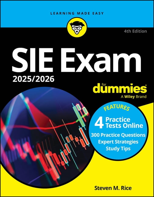 Sie Exam 2025/2026 for Dummies: Securities Industry Essentials Exam Prep + Practice Tests + Flashcards Online, (Paperback)