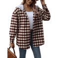 thumbnail image 1 of SIEANE Women Casual Plpletted Button Long Sleeve Hooded Drawstring Spring And Autumn Plpletted Hooded Versatile Loose Coat S-XL, 1 of 7